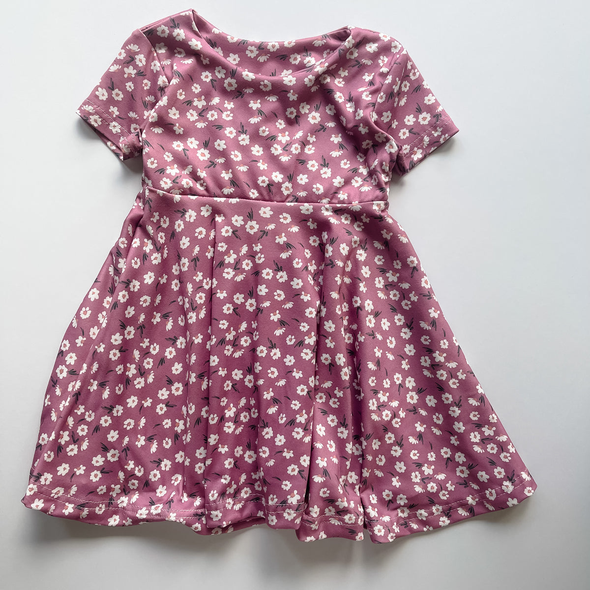 Pink Daisy Twirl Dress Ally s Knit Shop