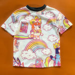 Load image into Gallery viewer, 8/9 Blue &amp; Orange Dog Tee
