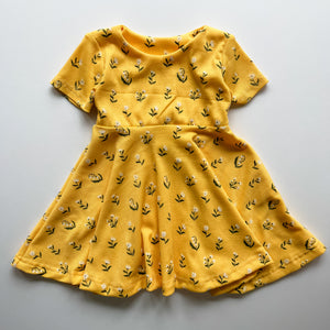 Yellow Twirl Dress